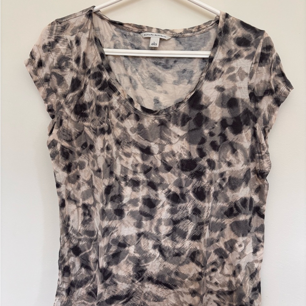 Banana Republic Black and Gray Women's Top